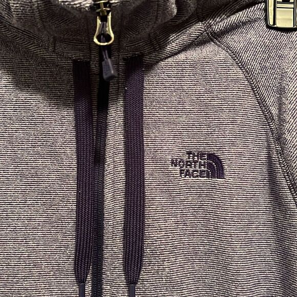 Purple The North Face Hooded Zip Up Sweatshirt - Picture 3 of 7